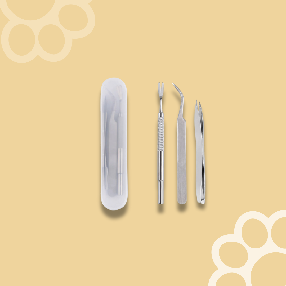 Stainless Steel Pet Tick Remover Set