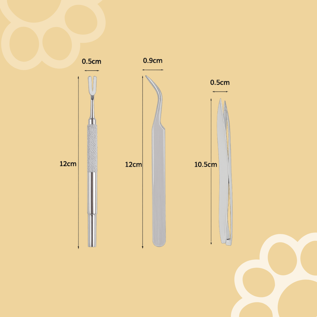 Stainless Steel Pet Tick Remover Set