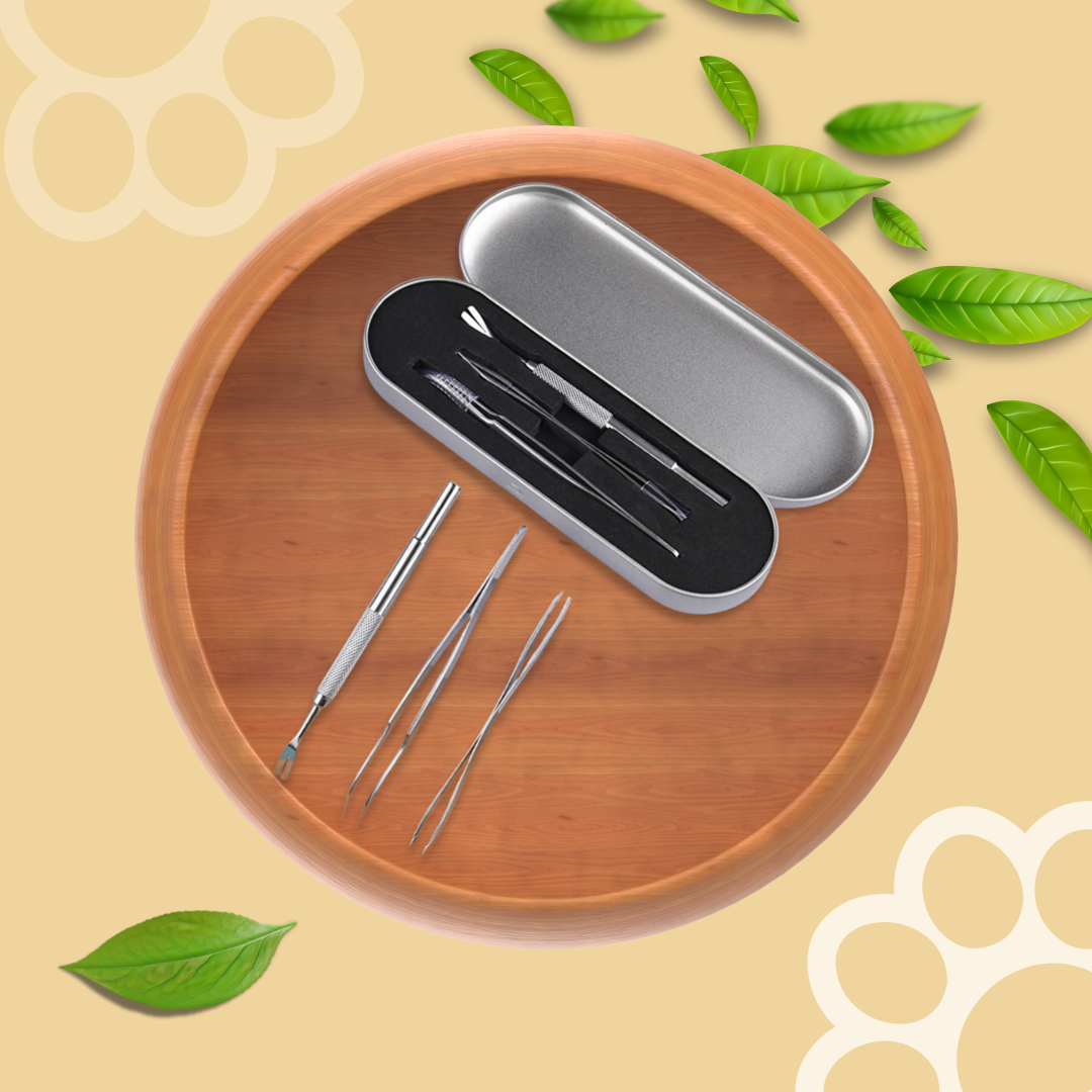 Stainless Steel Pet Tick Remover Set