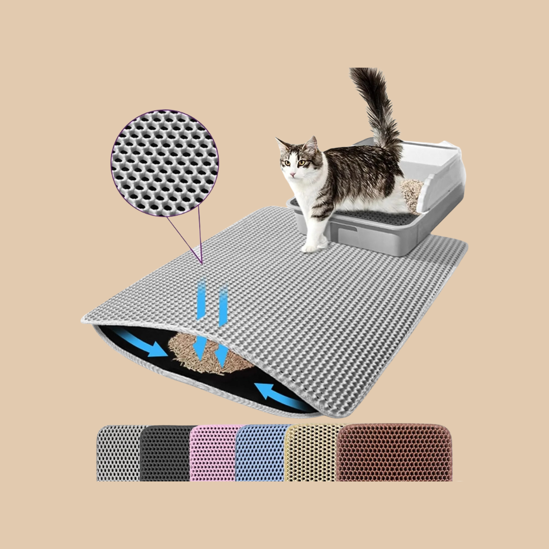Double-Layer Cat Litter Catcher