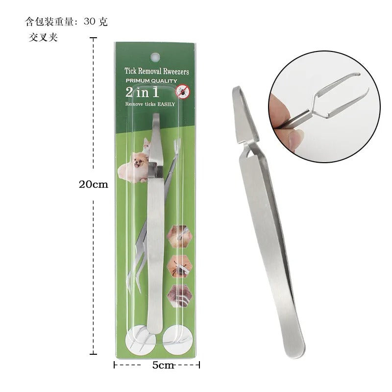 Stainless Steel Pet Tick Remover Set